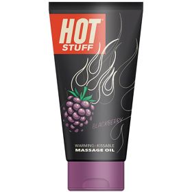 Hot Stuff Warming Massage Oil - Blackberry - 6 Fl. Oz. Tube