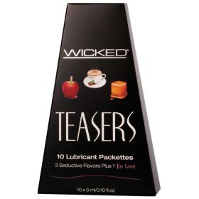 Wicked Teasers Flavored Variety Lubricant Pack (10 Foils)