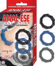 Anal-Ese Collection Chain Link Cock Rings